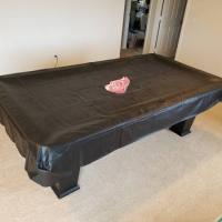 8' Plank and Hide Parsons Pool Table