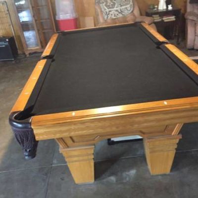 Solid Oak Custom Pool Table